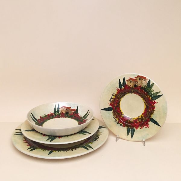 DINNERWARE SET; DESIGN: COLLINE TOSCANE